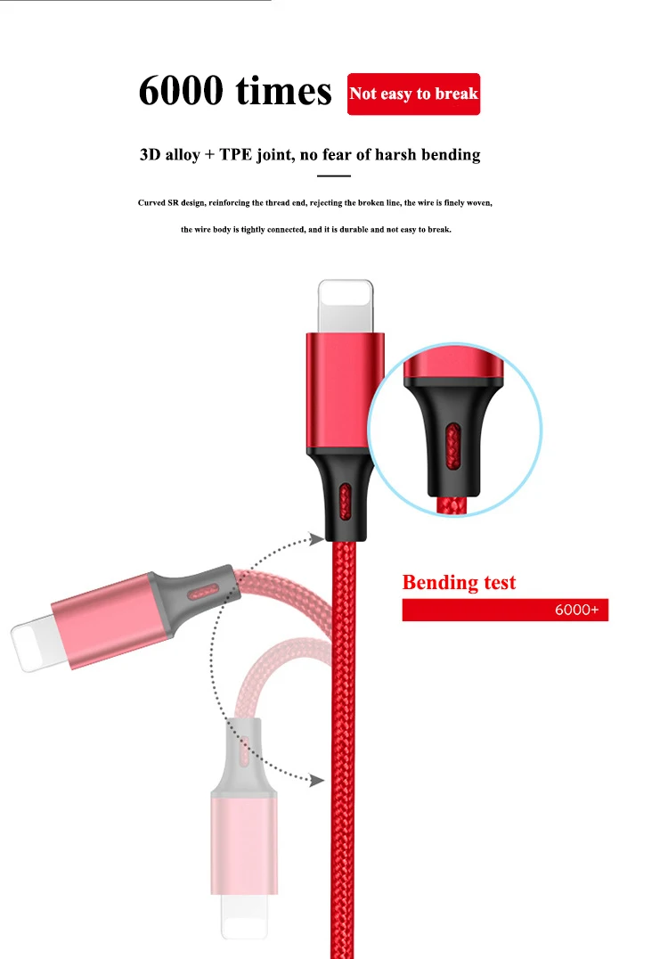 Многофункциональный usb-кабель 3 в 1, светодиодный кабель 3-в-1 для зарядки, кабель типа C micro 8Pin, зарядка для iPhone, samsung, Xiaomi, huawei, LG