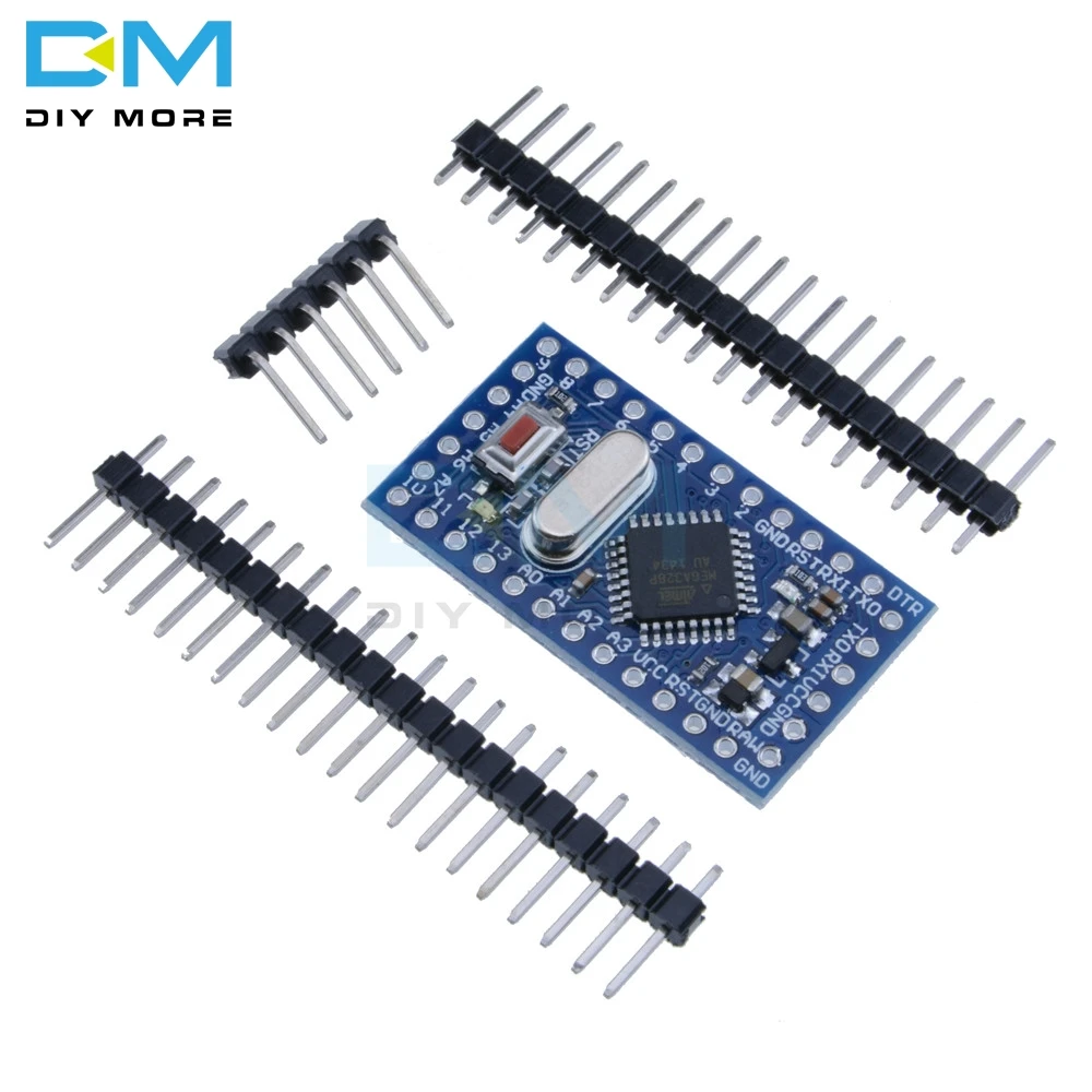 5 шт. Pro Mini Atmega328 Mini ATMEGA328P Mega328 5 в 16 м 16 МГц модуль для Arduino Nano с кристаллическим осциллятором Замена ATMEGA128