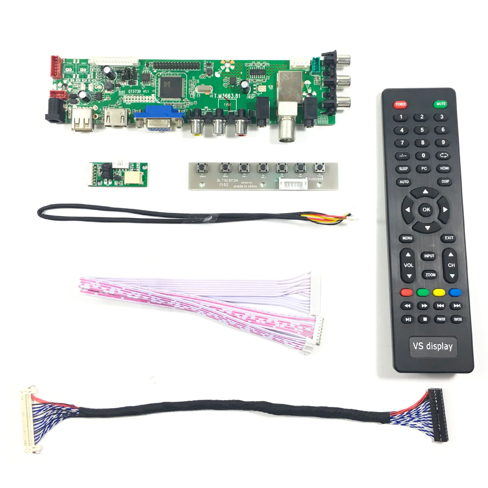 VGA AV USB ATV DTV lcd плата контроллера T. M3663.81 работает для 17 дюймов 1280x1024 G170EG01 V1