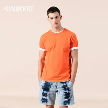 Summer New 100% Cotton Solid T Shirt Men 2
