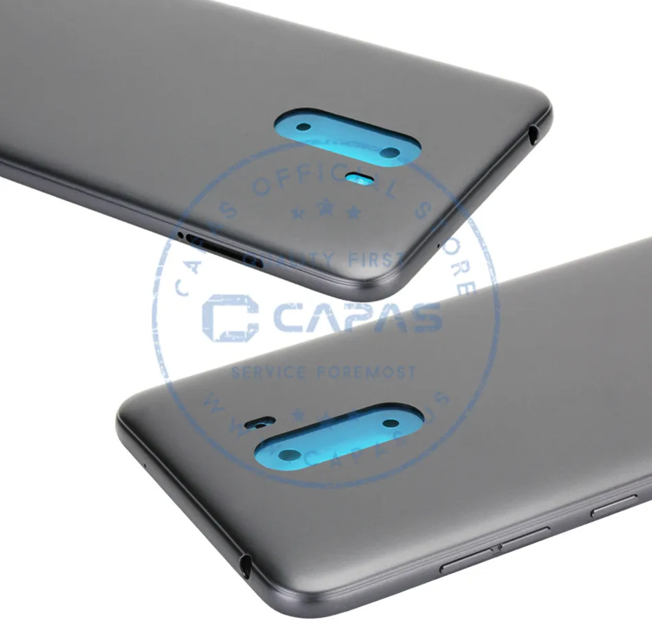Оригинальная задняя крышка для Xiaomi Pocophone F1+ боковые клавиши для Xiaomi Poco F1 задняя батарея корпус пластик PC Замена