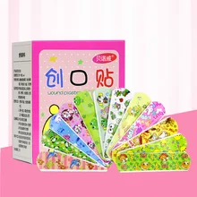 Bandes adhésives imperméables et respirantes pour enfants, bande adhésive de dessin animé mignon, autocollants de premiers secours hémostatiques stériles pour enfants
