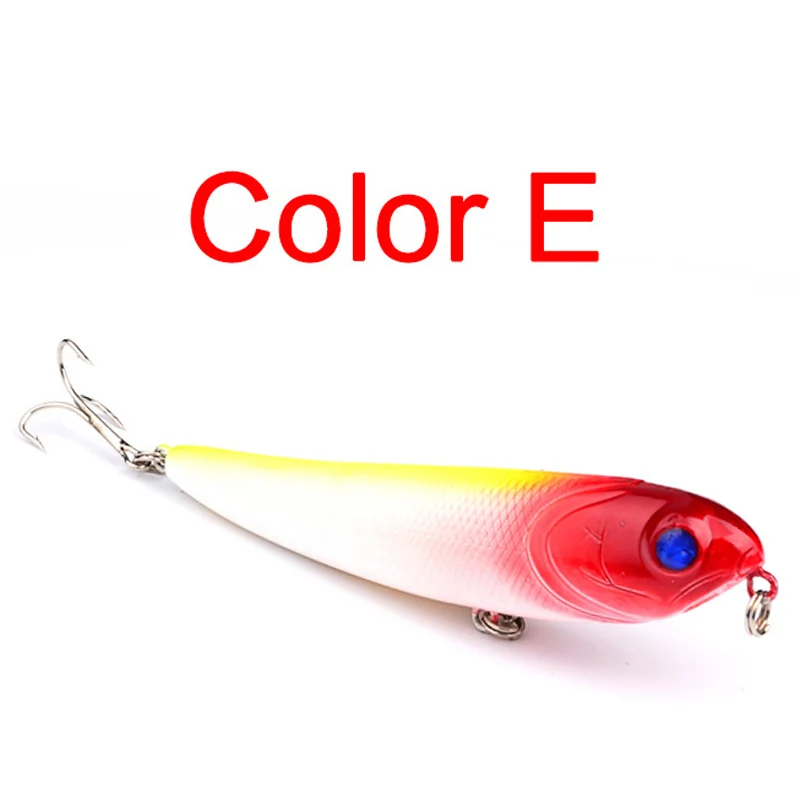 color E 1 шт., 11 см, 14 г, приманка для рыбалки карандаш, искусственная жесткая наживка, топвотер, подложка, пожирающие приманки, басы, Минни, рыболовные снасти, 30 - Цвет: color E