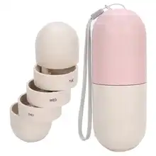 7 Grids Pill Case Container Pills Organizer Portable Weekly Capsule Shape Medicine Case 7 Day Travel Pills Box Storage Container