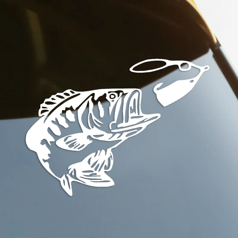 Bass Fishing Die-Cut Vinyl Decal Car Sticker Waterproof Auto Decors on Car  Body Bumper Rear Window Laptop Choose Size #S60315 - AliExpress