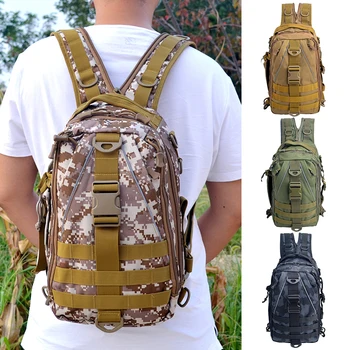 

Tactical Chest Backpack Military Bag Multi-purpose Tactical Sling Pack Backpack Shoulder Bag for Outdoor Fishing Hiking Climbing