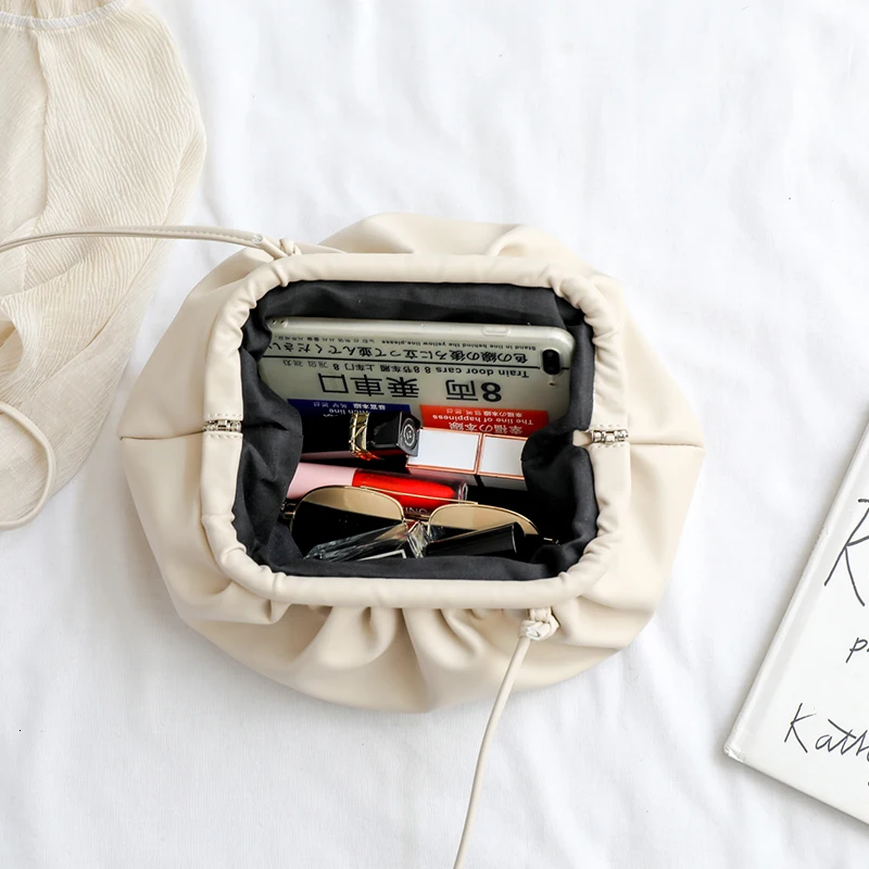 Однотонные сумки через плечо из искусственной кожи для женщин, женские сумки через плечо, элегантные клатчи