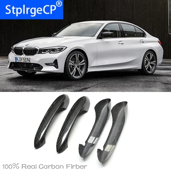 

for BMW 3 series G20 320d 330i M340i M sport 340i 2019 2020 High Quality Carbon Fiber Door Handle protection cover Trims Fits