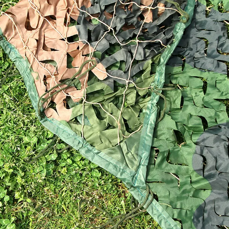 WELEAD 2,5 м лесной 3 цвета Военная камуфляжная сетка усиленная армейская камуфляжная сетка скрывающая сеть садовый тент маскирующая сетка