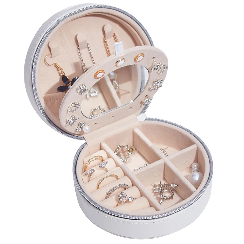 Кожаная портативная шкатулка для драгоценностей модная подарок на фестиваль