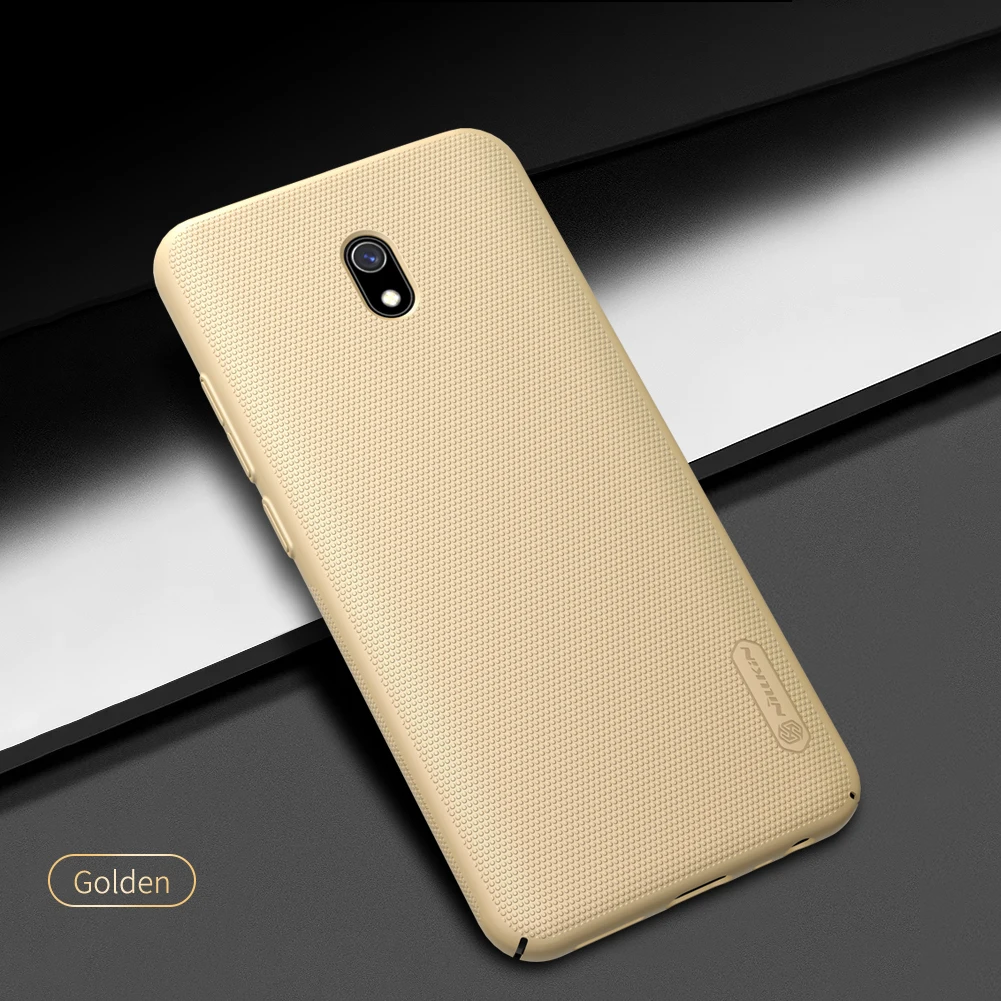 Champagne Gold Чехол для Redmi 8a 6,22 ''NILLKIN матовая жесткая задняя крышка для Xiaomi Redmi 8 чехол с подарочным держателем для телефона - Цвет: Champagne Gold