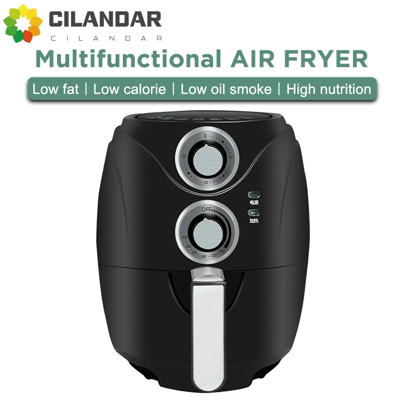 3.2L Air Fryer Without Oil Hot Air Electric Fryer with Viewable Window & Touch Screen Home round Deep Fryer 15l large display window multifunction digital air fryer without oil electric oven dehydrator air fryer with led touch panel