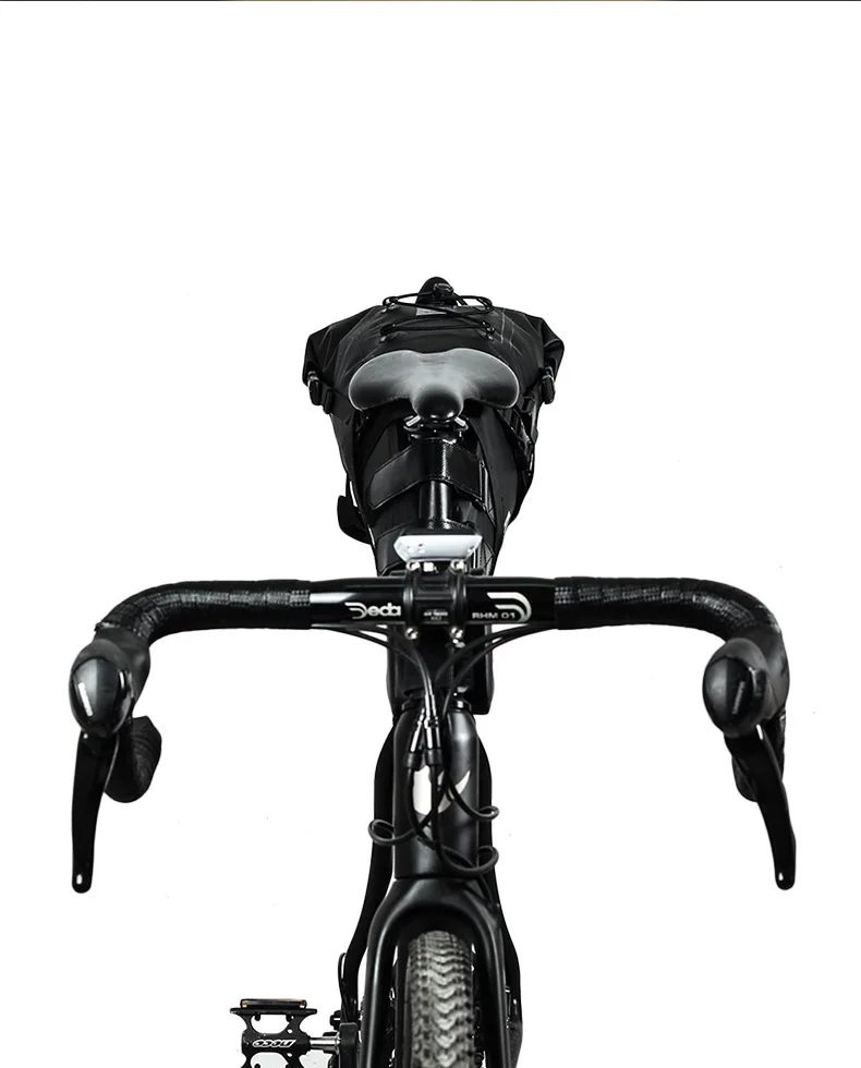 RHINOWALK Waterproof Mountain Bicycle Saddle Bag 10L Big Long Bike Pannier Rear Seat Mudguard Fender Bag Bicycle Accessories (8)