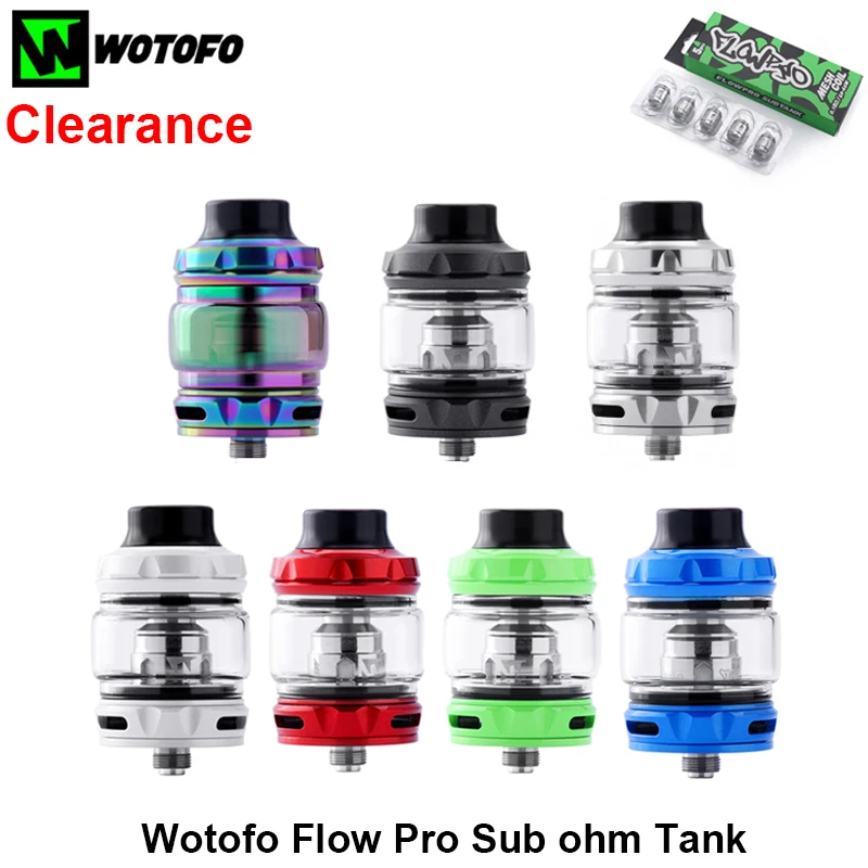 Оригинальный бак Wotofo Flow Pro Sub 25 мм 0 18 Ом катушка ohm электронная сигарета Атомайзер |