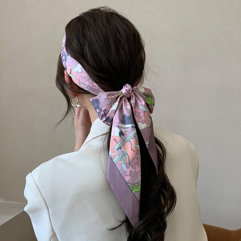 Hair Accessories Ribbon Scarf Headband Luxury Hair Scarf Women