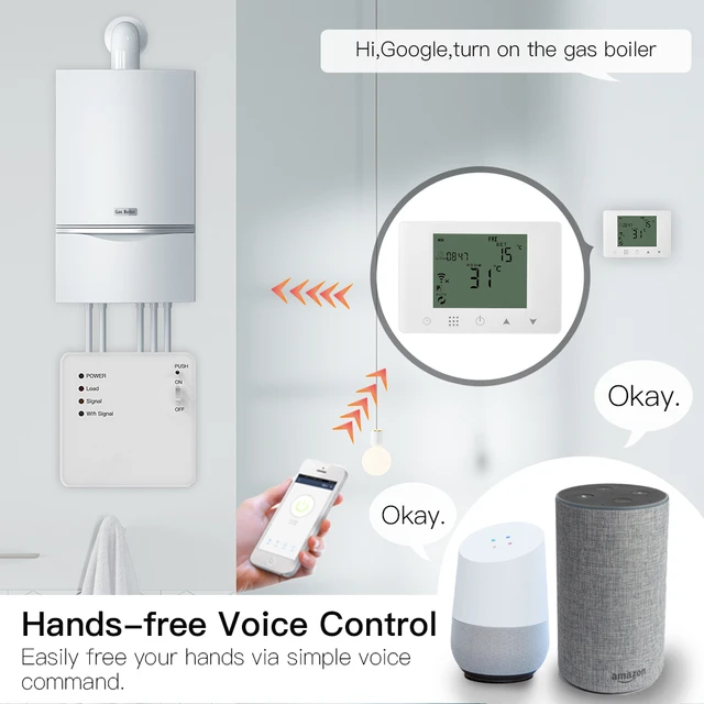 Tuya WiFi termostato intelligente riscaldamento a pavimento elettrico  acqua/Gas caldaia temperatura telecomando per Google Home, Alexa -  AliExpress