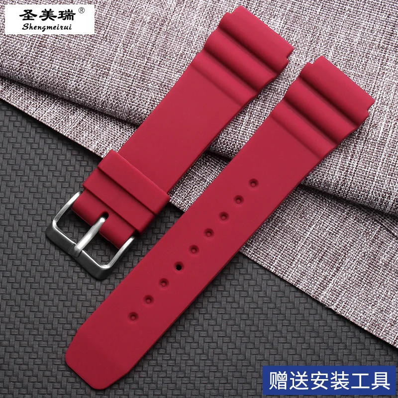 HUXIE для Seiko ProPex силиконовый ремешок для дайвинга мужские и женские часы с аксессуарами 22 мм цветной резиновый ремешок