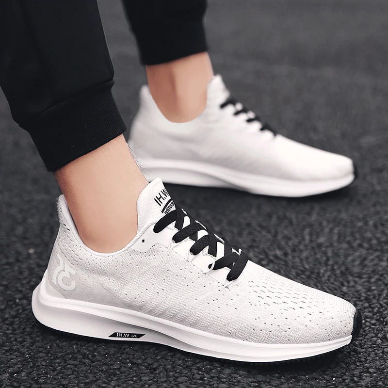 Легкие мужские кроссовки брендовые дышащие кроссовки для бега Flyknit спортивные кроссовки Boost Gym Sport pegasus zoom Большие размеры 38-46