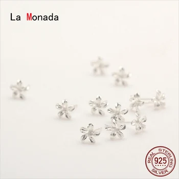 

La Monada Flower Earings Studs 925 Sterling Silver Fine Jewelry Minimalist Beautiful Stud Earrings For Women Silver 925 Korean