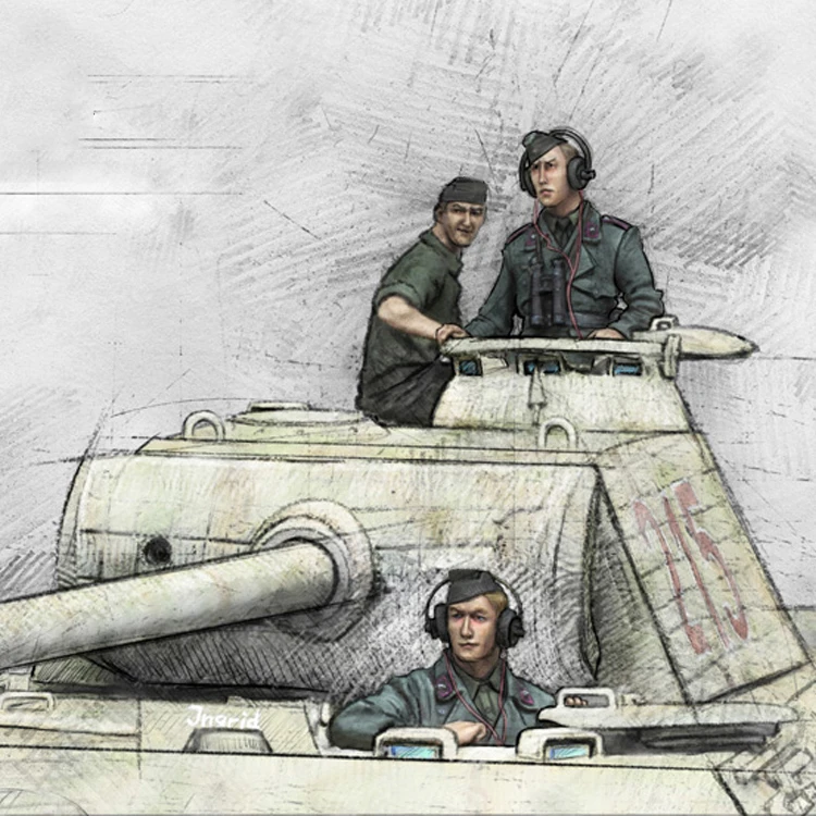 1/35 на бретелях с круглым (3 цифры) смолы фигурка конструктора | Игрушки и хобби