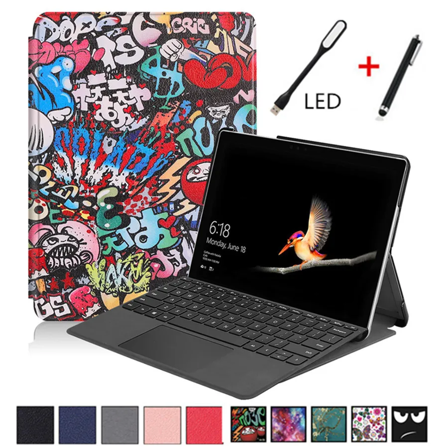 Чехол для нового Microsoft Surface Go 10 '' чехол держатель карандашей 2 (2020) складной