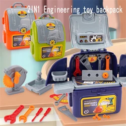 Outil d'entretien de jouets, Simulation de jeu, boîte à outils de rangement de Table, outils d'entretien, jouets de cuisine, maison, ensemble cadeau 