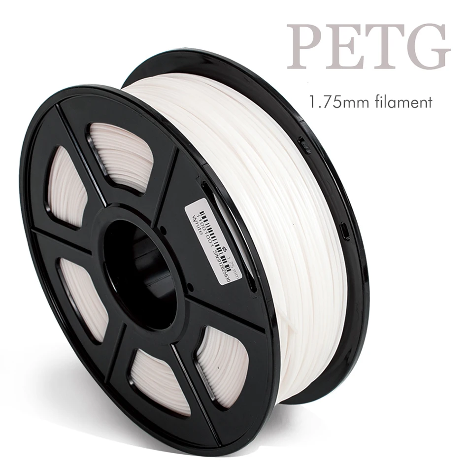 PETG White ПЭТГ для 3D-принтеры принадлежности 1,75 мм ПЭТГ 3d печатная нить 1кг с шпуля 3D Расходные материалы - Цвет: PETG White