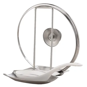 

Spoon pot lid shelf cooking storage kitchen decoration tool stand holder pot lid holder rack clip kitchen cooking storage organi