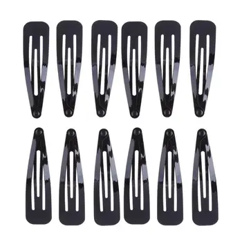 

12pcs Black Girls Hair Clips Hairpins Hairgrip Barrettes Accessories