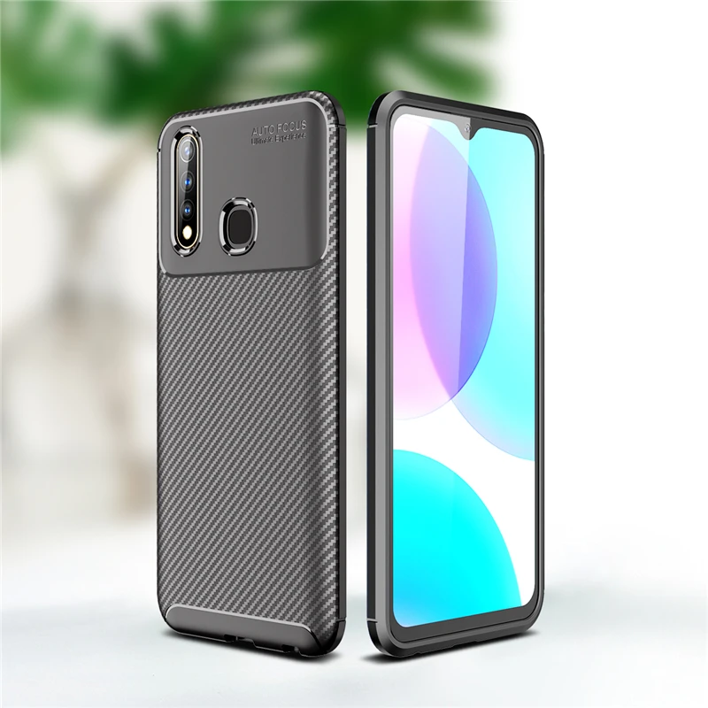 ДЛЯ Vivo U3 чехол мягкий силиконовый тонкий корпус из углеродного волокна 6 53 дюймов
