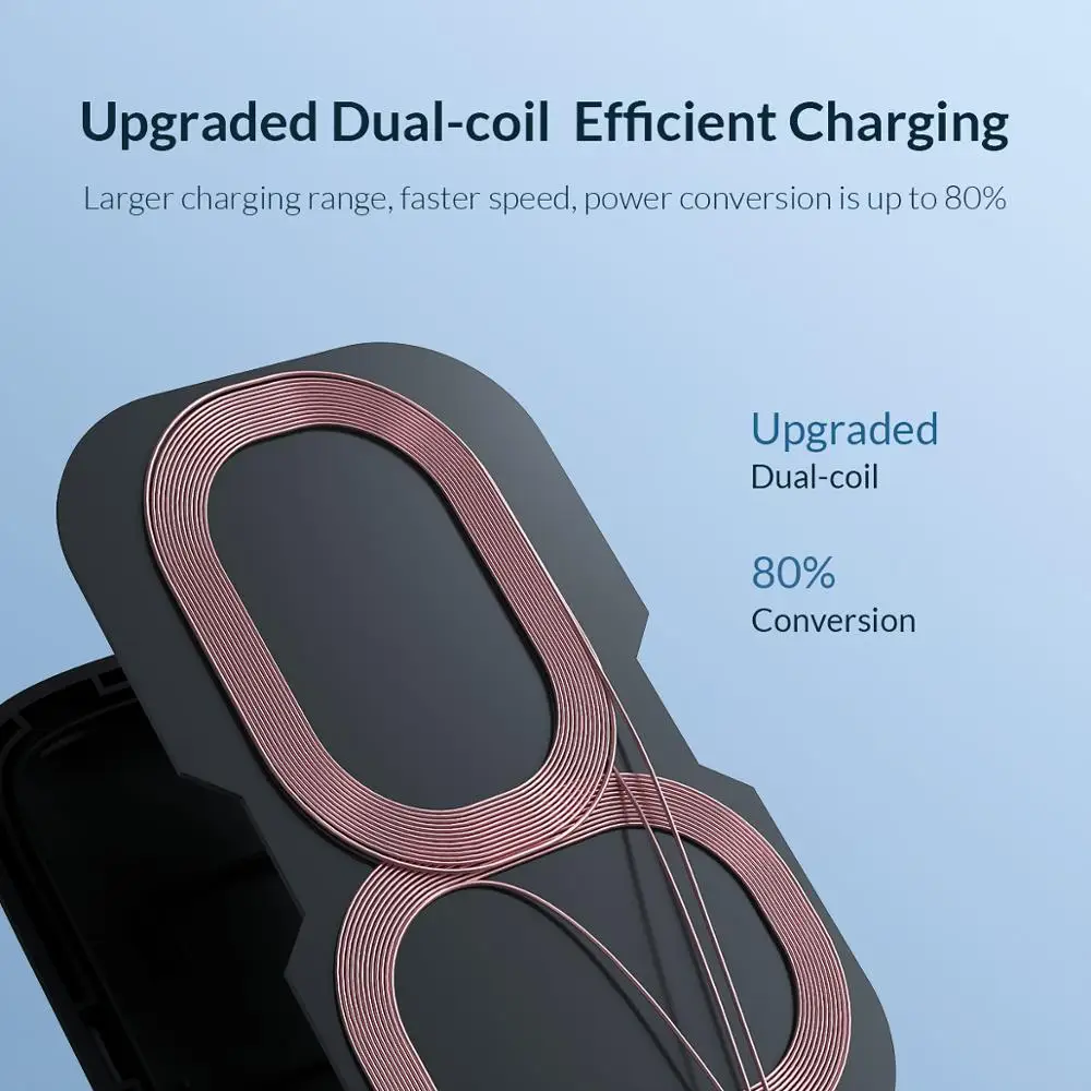 ORICO Schnelle Wireless Charging Dock Station Qi Drahtlose Ladegerät für iPhone X XS 8 Samsung Tele