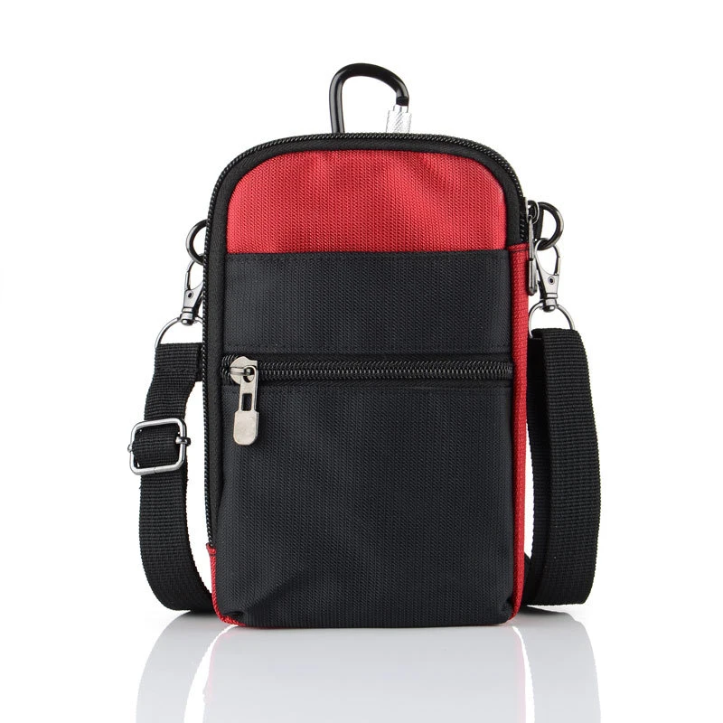 red Hot Selling Multifunctional Waist Bag Waterproof RFID Blocking Durable Messenger Bagd for Outdoor - Цвет: red