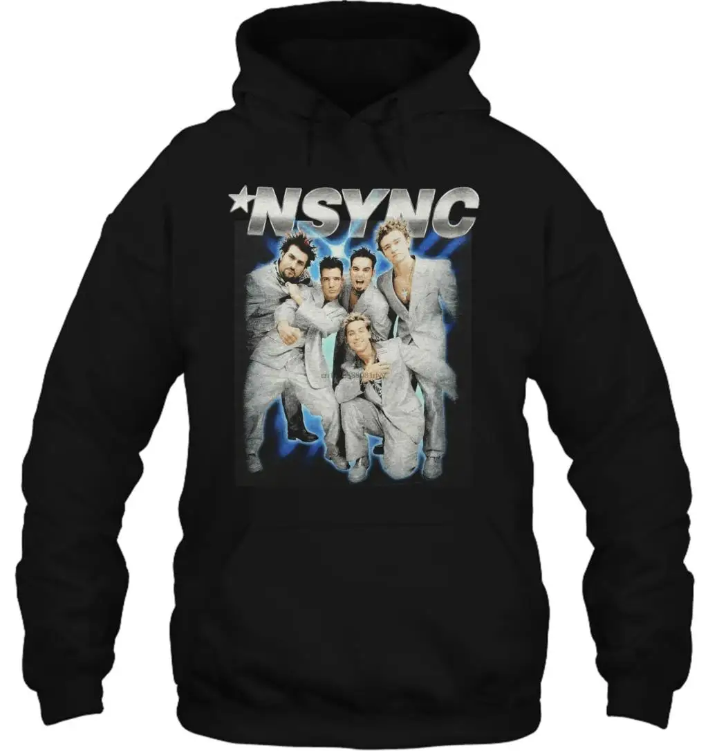 Мужская толстовка Nsync Tearin Up My Heart Черная женская уличная одежда