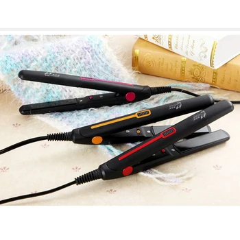 

Electric Hair Straightener Flat Iron 2 in 1 Mini Ceramic Straightening Curling Iron Hair Curler Healthy Beauty Hair Styling Tool