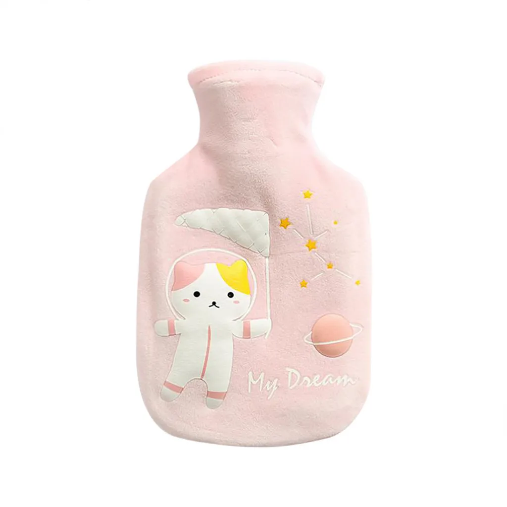 Милый мультяшный ручной теплый грелка портативный ручной подогреватель для девочек Карманные детские грелки для рук сумка для воды многоразовая грелка для рук - Цвет: Pink