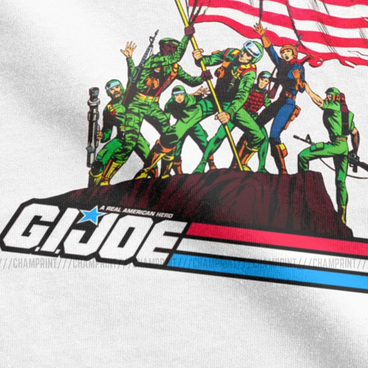 Мужские футболки G.I. Joe 1982, хлопковая Футболка со звездами и полосками Forever, футболка с коротким рукавом Grand Ретро 80 s, футболки с американским героем