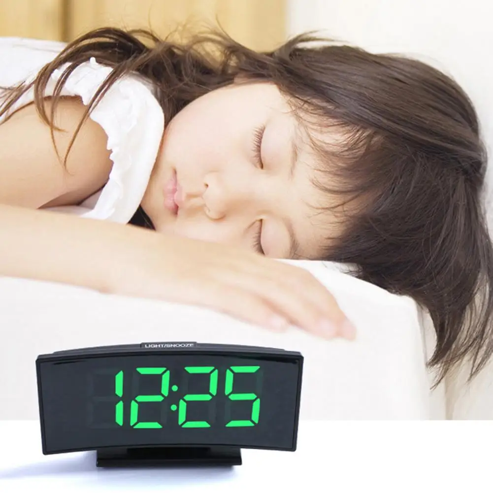 

Digital LED Big Screens Temperature Display USB Snooze Home Desk Alarm Clock