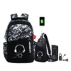 Luminous oxford school bags for teenage boys large backpack for teenagers bagpack high school backpack student casual travel bag ► Photo 2/6