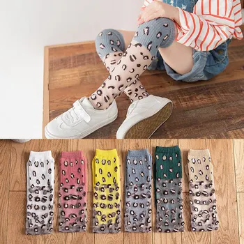 

1 Pair Unisex Lovely Cute Cartoon Kids baby Socks Knee Girl Boy Baby Toddler Socks Print Infant Soft Cotton Socks 3-12T