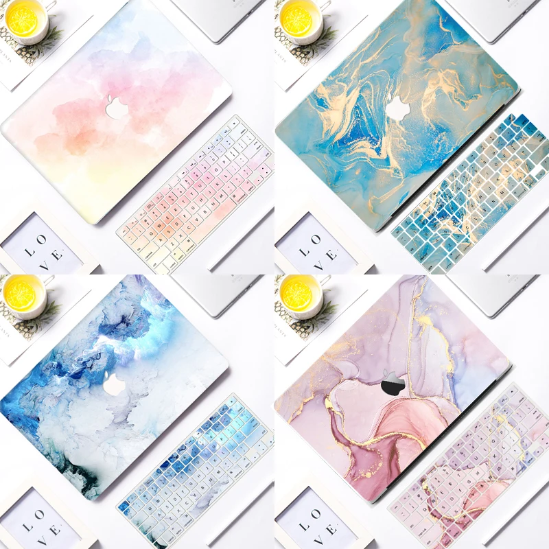 Marble Pattern Laptop Case for Macbook Air Pro Retina M1 Chip 11 12 13 15 16 Hard Shell 2020 Mac Book 13.3 A2337 A2179 A1708 | Компьютеры