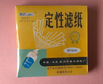 

Lab Filter Paper 15CM,100Piece/Lot,Outer Diameter 150mm,Qualitative,Speed Medium