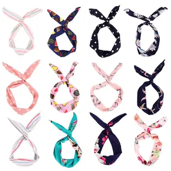 

12pcs Hair Bands Fashionable Stretch Elastic Criss Cross for Girls