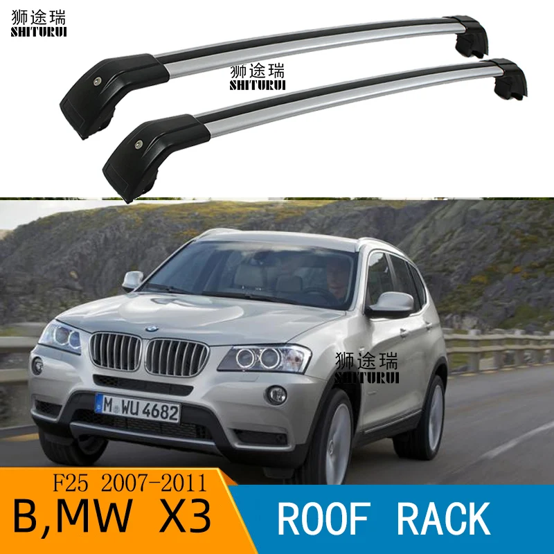 SHITURUI 2 шт. полозья для Bmw X3 (f25) [2010 2017] Алюминий сплав Боковые стержни поперечные
