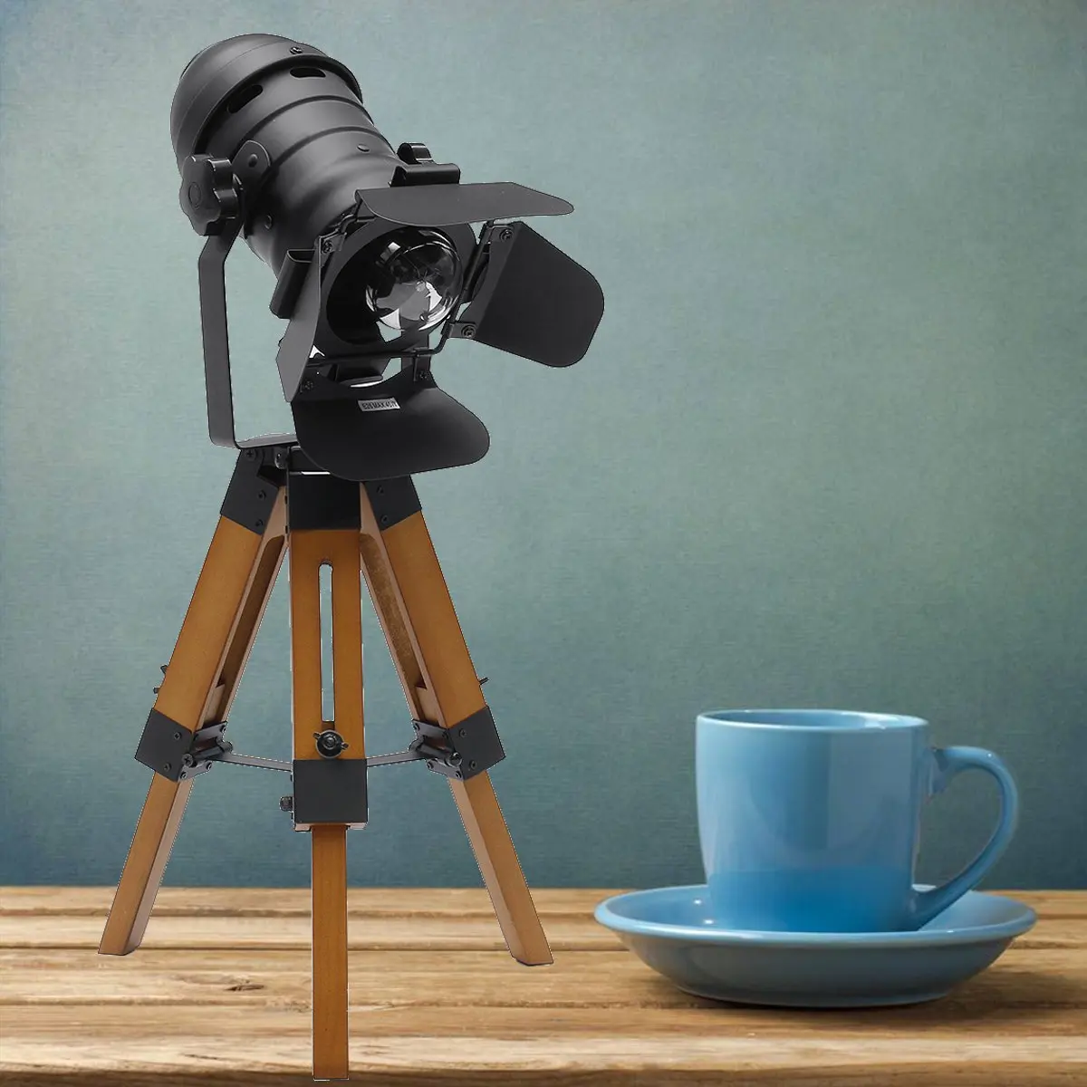 

Vintage Adjustable Table Lamp Retro Wooden Tripod Floor Lamp Bedroom Desk Reading Night Light Decoration 85-265V E27 US Plug