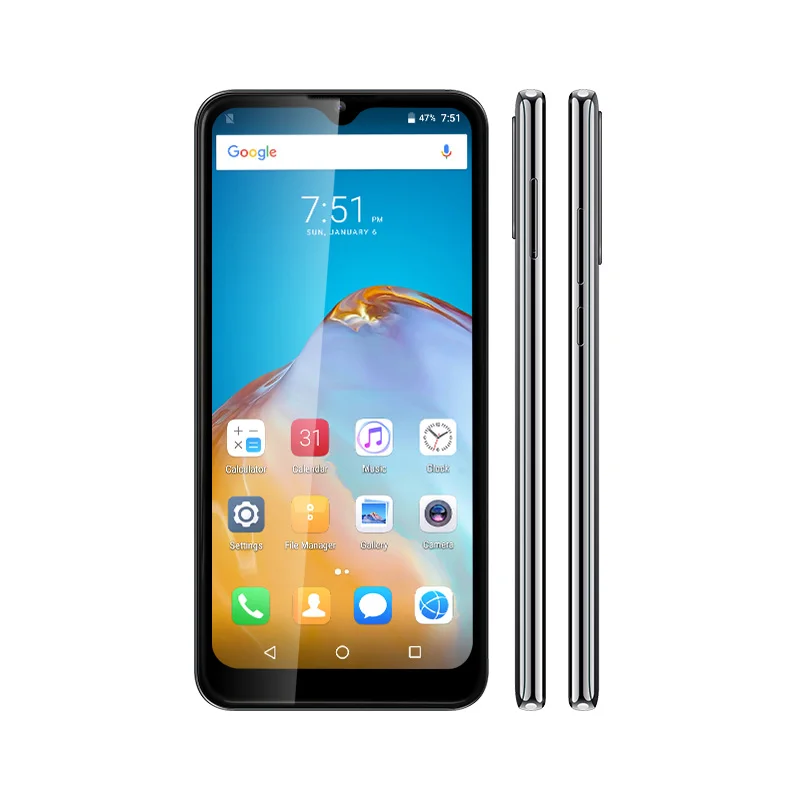 Смартфон UNIWA P40 PRO Android 2 + 16 ГБ два слота для SIM карт экран 6 53 дюйма аккумулятор 3100