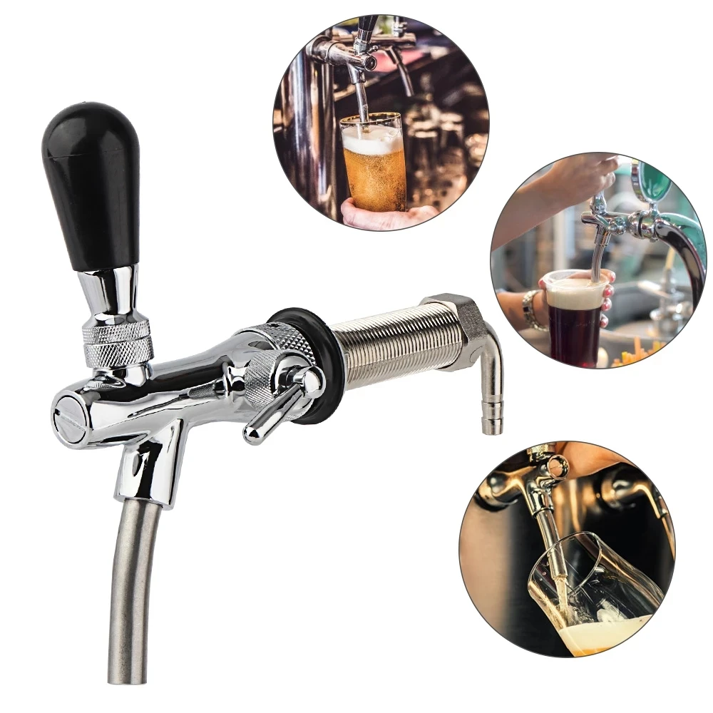 Adjustable Faucet with Ball Lock Quick Connecter keg disconnect For Beer Keg,homebrew kegging