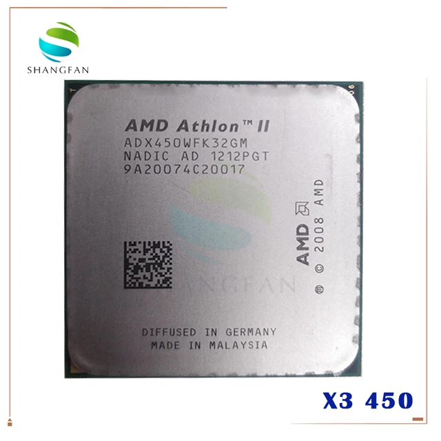 PROCESADOR AMD Athlon II X3 450 3,2 GHz CPU de Triple núcleo ADX450WFK32GM Socket AM3 938pin
