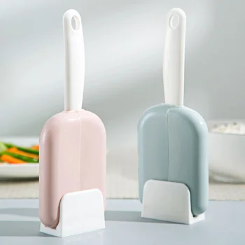 

Rice Spoon Automatic Open and Close Standing Meal Spoons Dust Cover Hanging Storage Rack Holder Kitchen Tools Household Gadgets