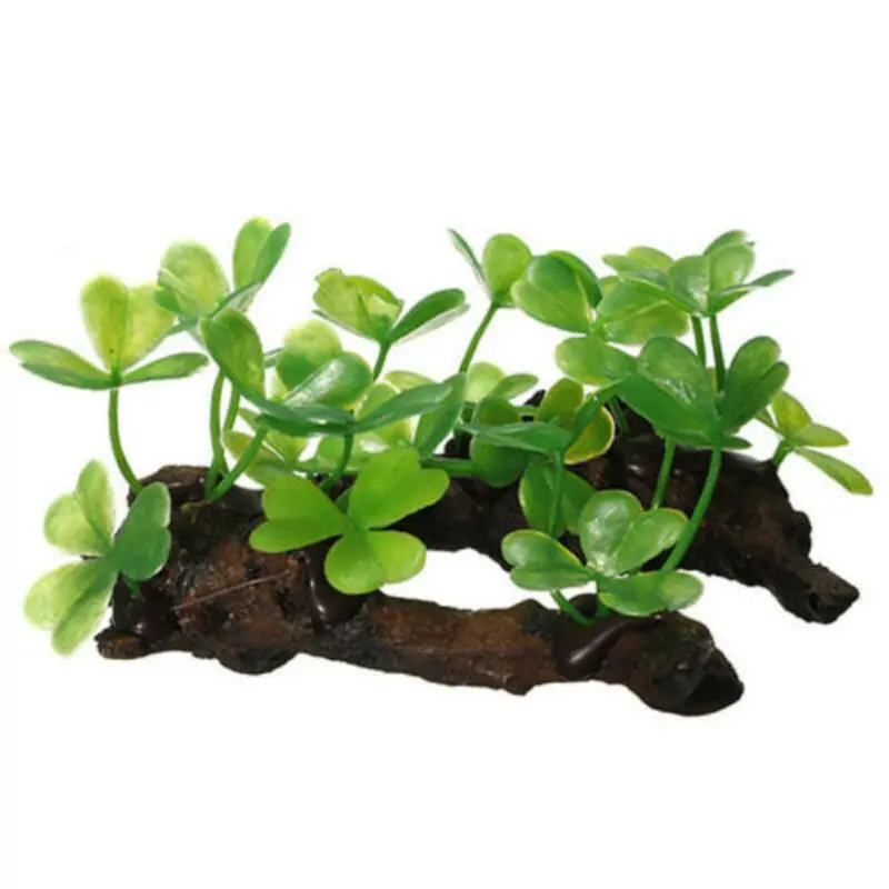 Artificial Turtle Tree Trunk Driftwood Aquarium Fish Tank Reptile Cylinder Making Roots Plant Wood Decoration Ornament