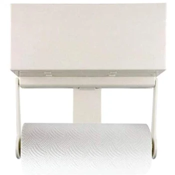 

Magnetic Paper Towel Holder for Refrigerator with Storage Shelf, Kitchen Organizer Rack Fit Regular to Huge Paper Towel